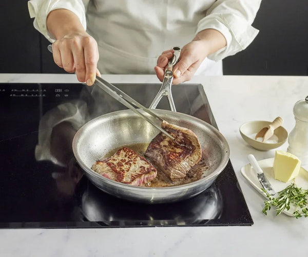 Rvs Koekenpannen Anti-aanbak Coating Ergonomische Handvat Koekenpan