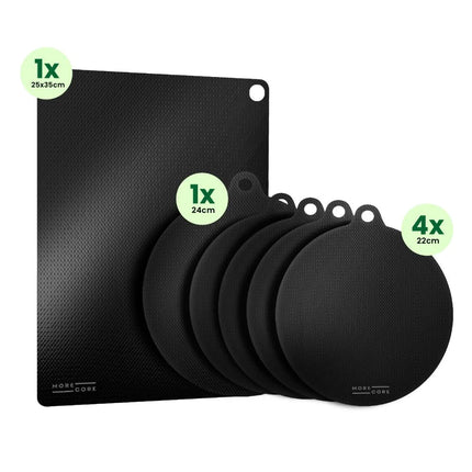 MoreCore Inductie beschermers 6-delig