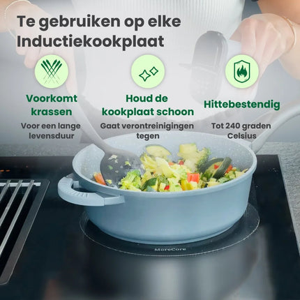 MoreCore Inductie beschermers 6-delig koken