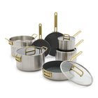 Greenpan Tucci pannenset 3-ply 11 delig - RVS