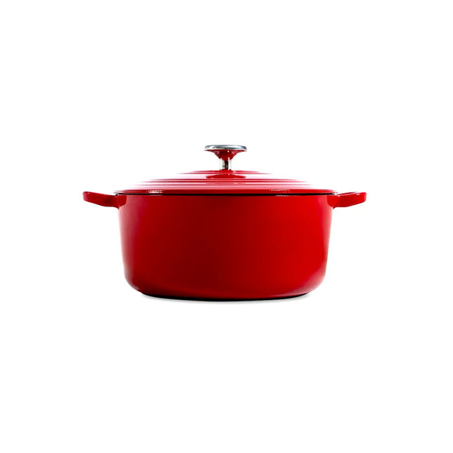 BK Bourgogne Braadpan Gietijzer - Chili Red