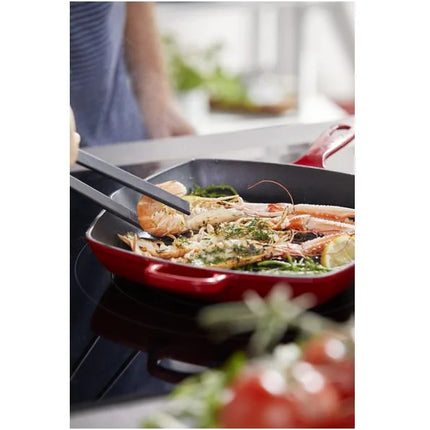 BK Bourgogne Grillpan 25 cm Chili Red sfeer
