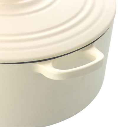 BK Bourgogne Braadpan Gietijzer - Cream White