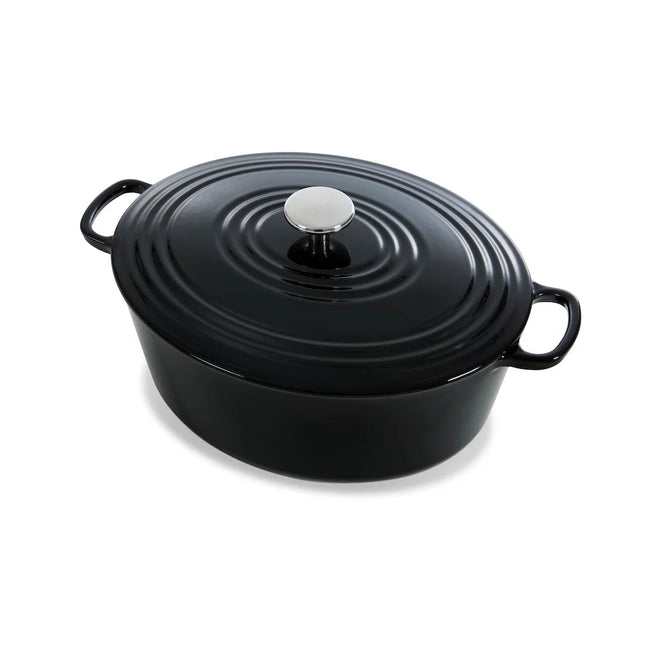 BK Bourgogne Braadpan Gietijzer - Jet Black