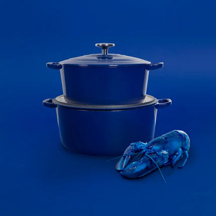 BK Bourgogne Braadpan Gietijzer - Royal Blue