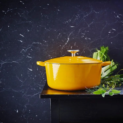 BK Bourgogne Braadpan Gietijzer - Sunny Yellow