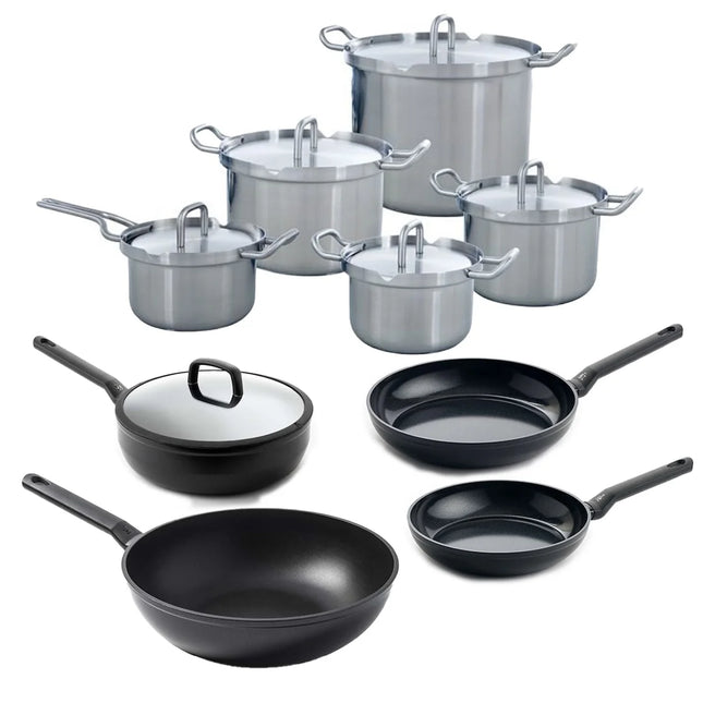 BK Q-linair Master pannenset - 9 delig - RVS