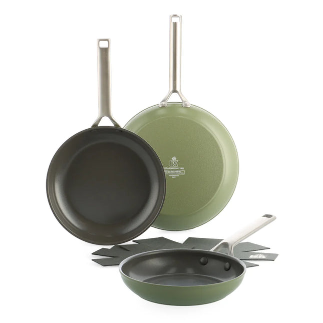 BK Sublime Koekenpannenset Olive Green -3-delig