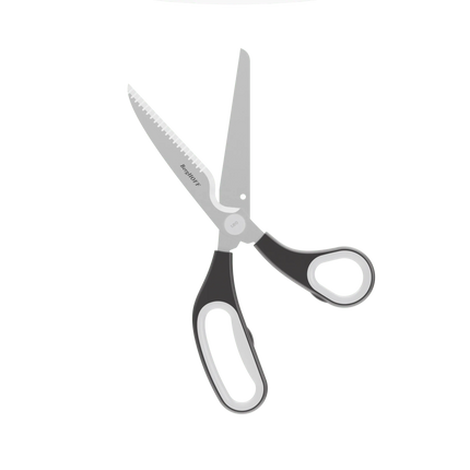Leo Graphite Keukenschaar met magnetische hoes 26cm