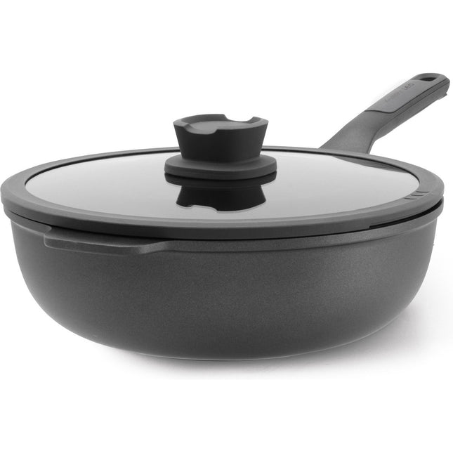 BergHOFF Leo Stone Wok 28 cm Met Glasdeksel