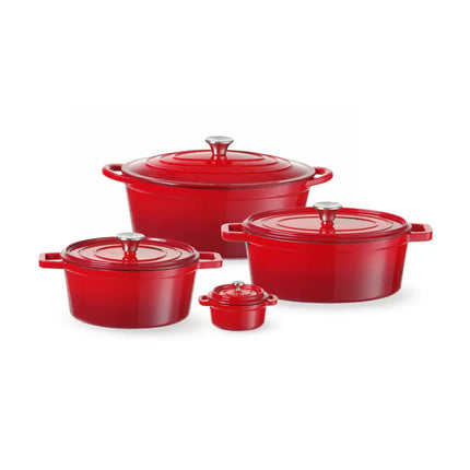Hendi Braadpan Geëmailleerd gietijzer Rood collectie
