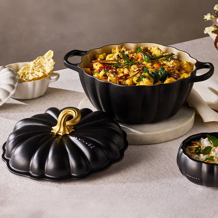 Le Creuset Braadpan Pompoen Mat Zwart 24cm / 3.7L