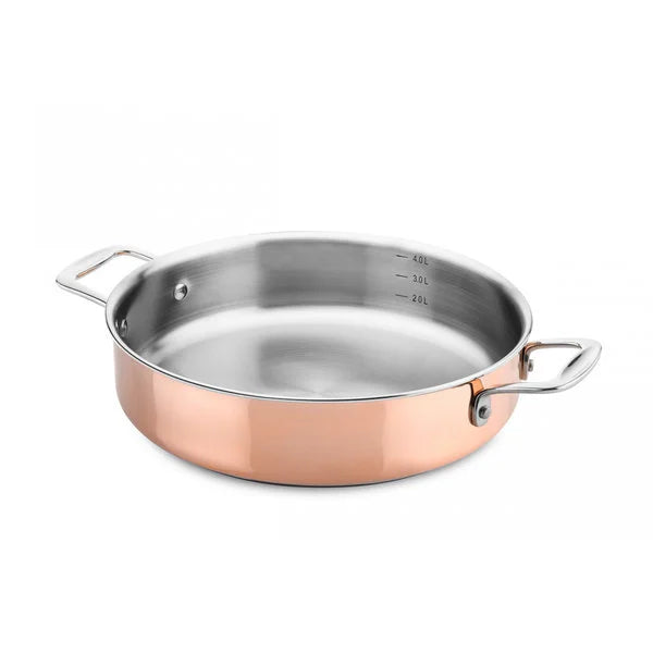 DUCQ Braadpan - Koper - 28 cm zonder deksel