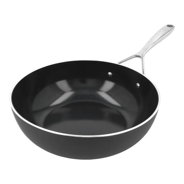 Demeyere Alu Plus 3 Vlakke bodem Wok 28cm