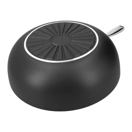 Demeyere Alu Plus 3 Vlakke bodem Wok 28cm oderzijde