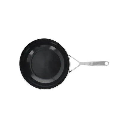 Demeyere Alu Plus 3 Vlakke bodem Wok 28cm bovenzicht