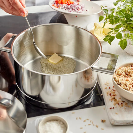 Demeyere John Pawson 7 Kookpan dubbelwandige deksel koken