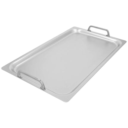 Bovenzicht teppanyaki plaat