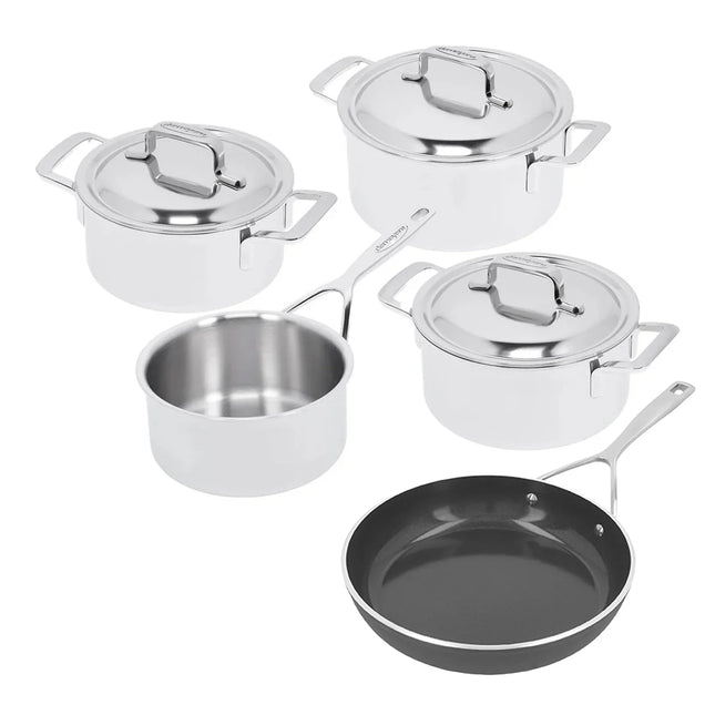 Demeyere Intense 5  pannenset 4 Delig + Gratis 24cm koekenpan