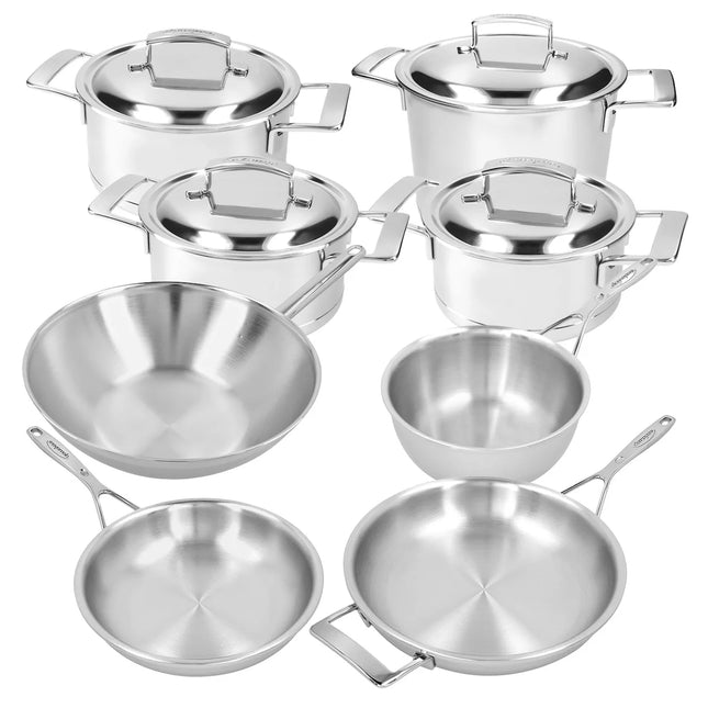 Demeyere Silver 7 pannenset 7 delig + Gratis Apollo 7 wokpan