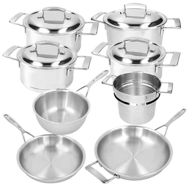 Demeyere Silver 7 pannenset 7 delig + Gratis pasta inzet 24cm