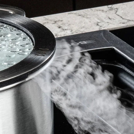 DUCQ Downdraft pannenset - 12 delig - met glazen deksels