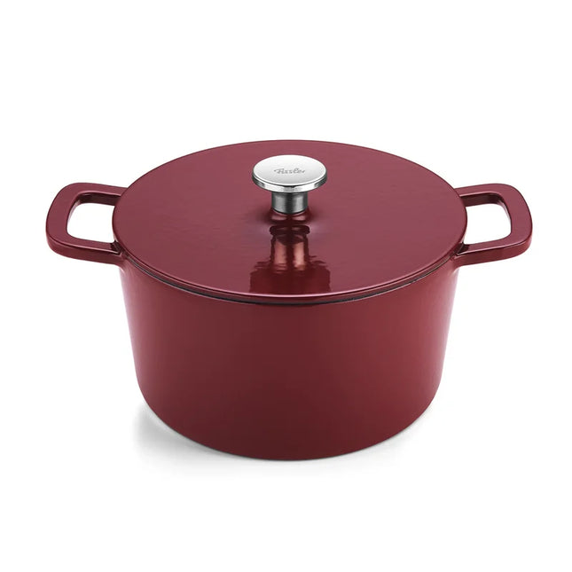 Fissler Moments braadpan Gietijzer - Burgundy red 24cm