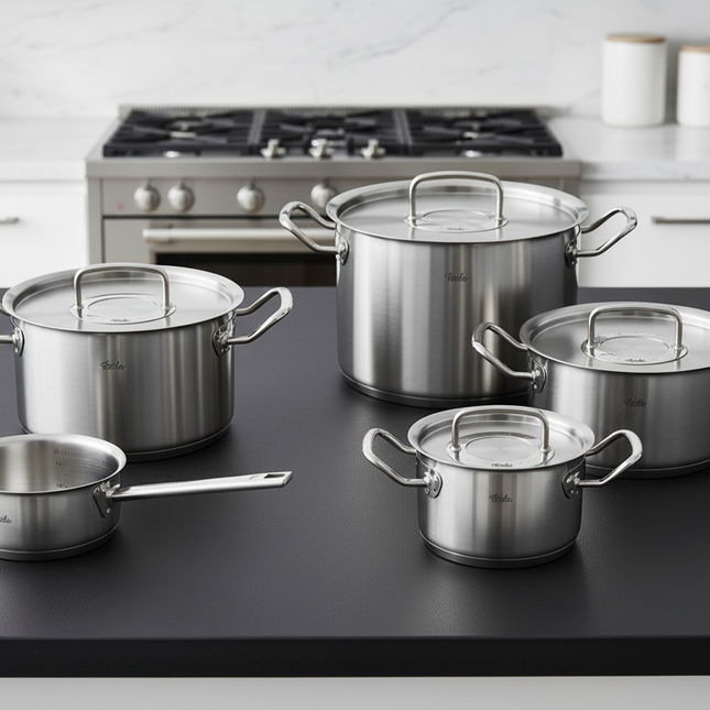 Fissler original profi pannenset in keuken