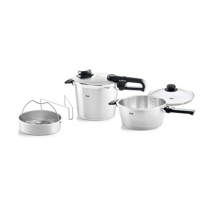 Fissler Vitavit Premium Snelkookpan set - 3.5L en 6L met Stoominzet