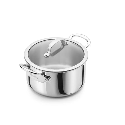 GreenPan Premiere 5-ply kookpan met deksel RVS
