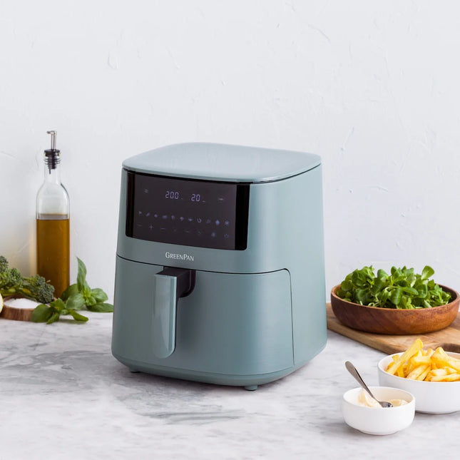 GreenPan Bistro XL Airfryer 7,2L - PFAS-vrij Smokey Blue