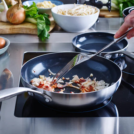 GreenPan Geneva Wok 28 cm RVS sfeer