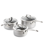 GreenPan Premiere Pannenset 6 delig Triply RVS