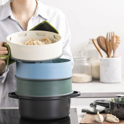 Greenpan Steamy Stoominzet 24cm - Blauw