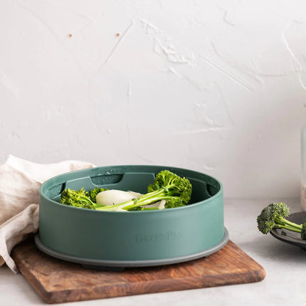 Greenpan Steamy Stoominzet 24cm - Groen