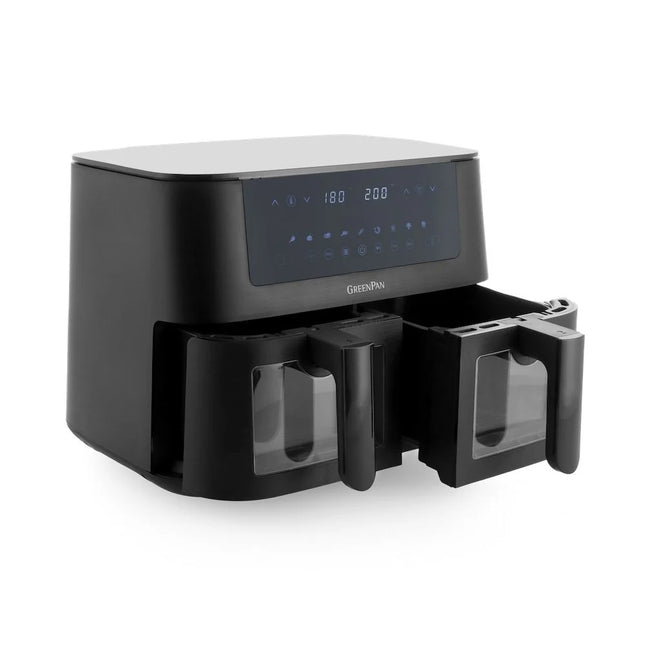 GreenPan Bistro AirFryer DUAL XL + 8delig Bak set PFAS-vrij