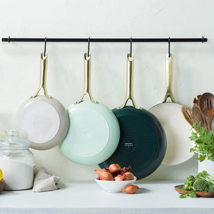 Greenpan Padova koekenpannenset 3 delig - Taupe, groen