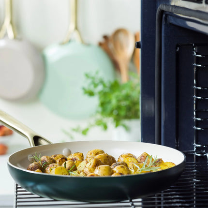 Greenpan Padova koekenpannenset 3 delig - Taupe, groen