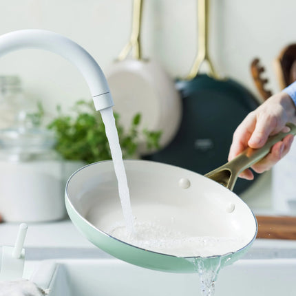 Greenpan Padova koekenpannenset 3 delig - Taupe, groen