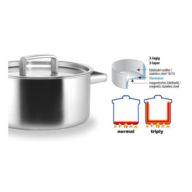 Habonne King Steelpan RVS - met deksel