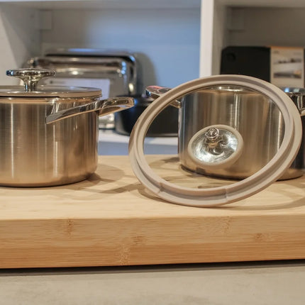 Habonne Allure Pannenset downdraft 5 delig - 5 ply RVS