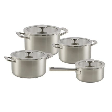 Habonne Allure Pannenset downdraft 4 delig - 5 ply RVS