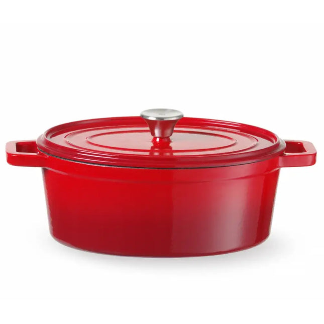 Hendi Braadpan Geëmailleerd gietijzer Rood