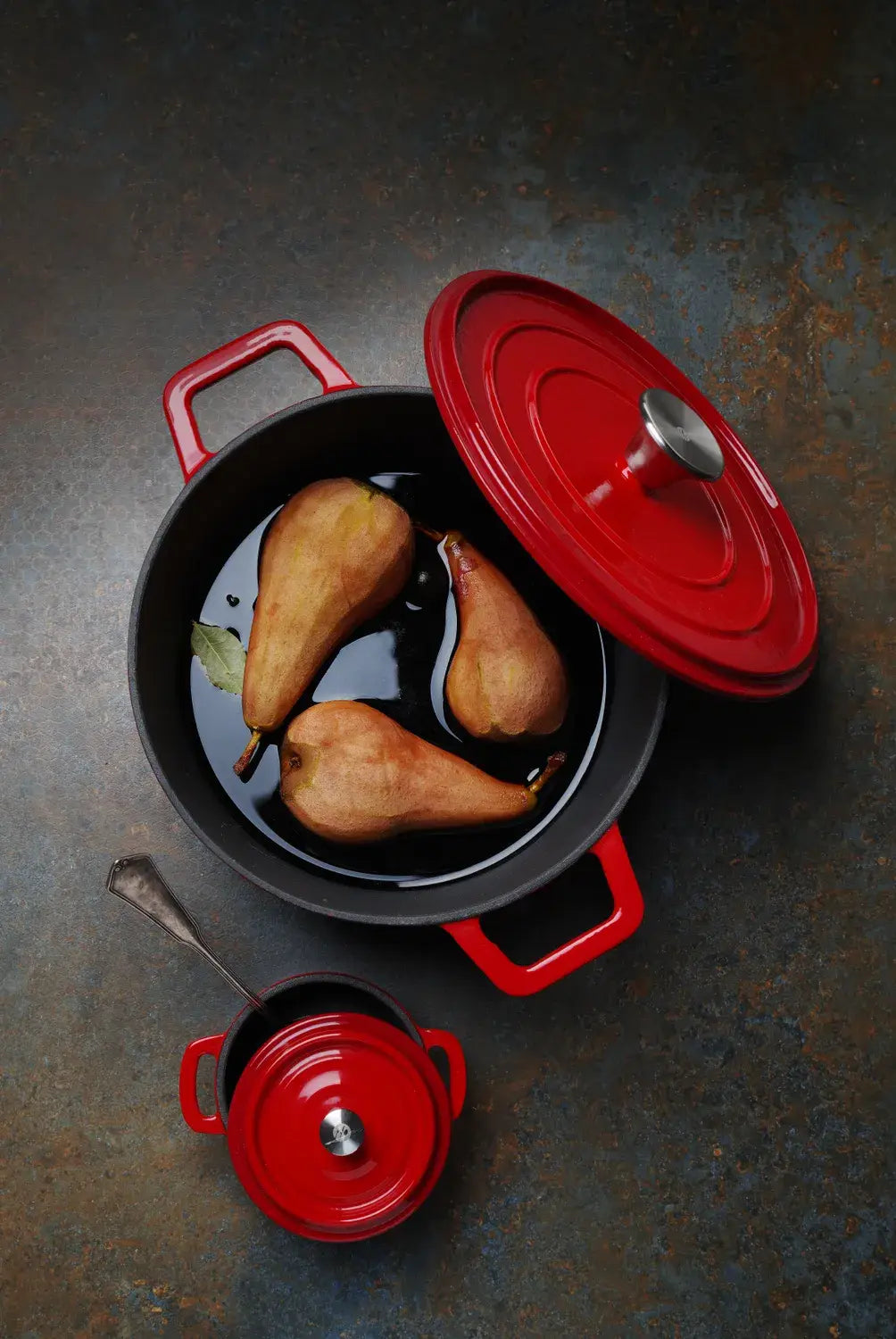 Geëmailleerde Gietijzeren Braadpan 4,2 L – 24 cm – Rood Geëmailleerde Gietijzeren Braadpan 4,2 L – 24 cm – Rood