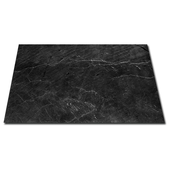 Inductie beschermer / afdekmat - zwart marmer