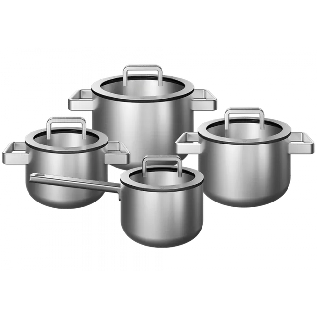 KOQI Downdraft Pannenset Mira 3-ply 4-delig