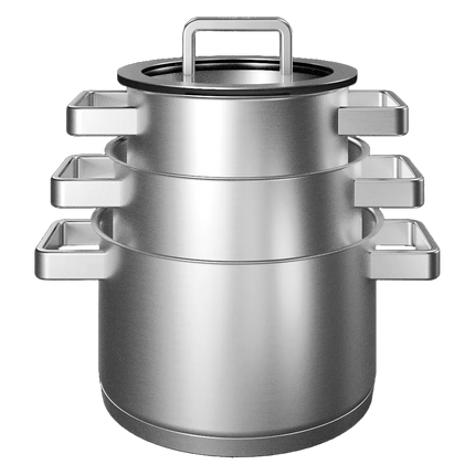 KOQI Downdraft Pannenset Polaris 4-delig