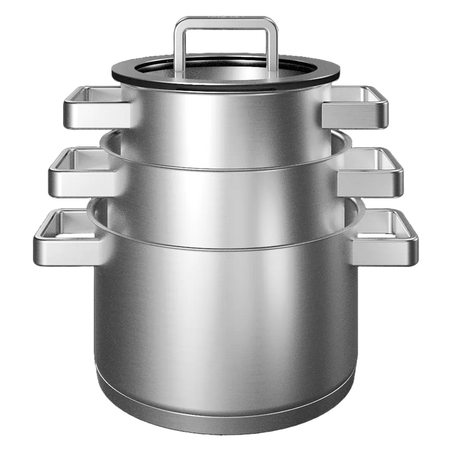 KOQI Downdraft Pannenset Polaris 4-delig