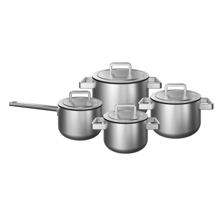 KOQI Downdraft Pannenset Uma 3-Ply 4-delig