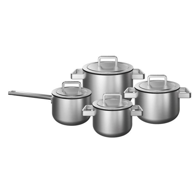 KOQI Downdraft Pannenset Uma 3-Ply 4-delig